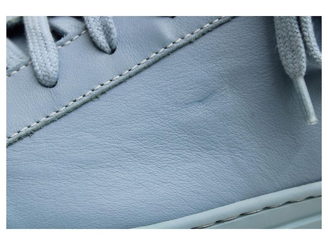 Autre Marque Common Projects Achilles Low Top Sneakers in Powder Blue Leather - view 8