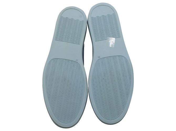 Autre Marque Common Projects Achilles Low Top Sneakers in Powder Blue Leather - view 9