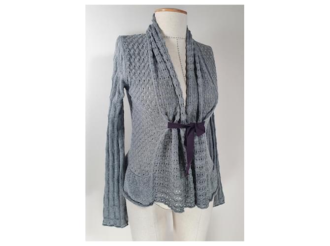 Odd Molly Strickjacke aus Baumwolle Grau - Ansicht 2