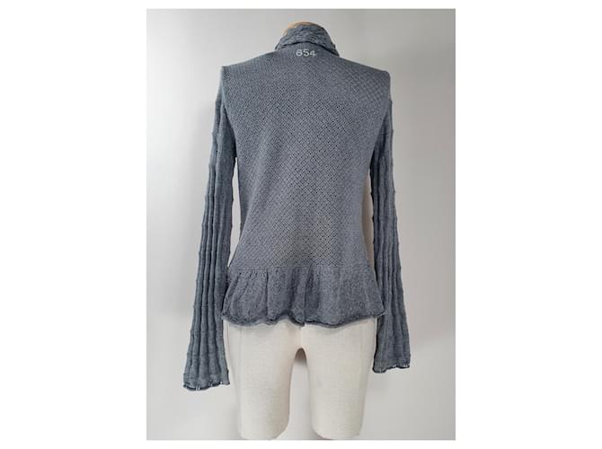 Odd Molly Strickjacke aus Baumwolle Grau - Ansicht 3