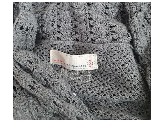 Odd Molly Strickjacke aus Baumwolle Grau - Ansicht 4