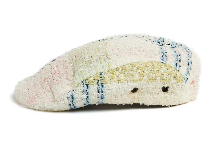Cappellino Chanel in tweed pastello S Multicolore - vista 3
