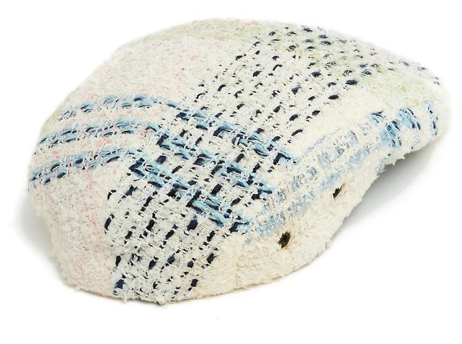 Cappellino Chanel in tweed pastello S Multicolore - vista 4