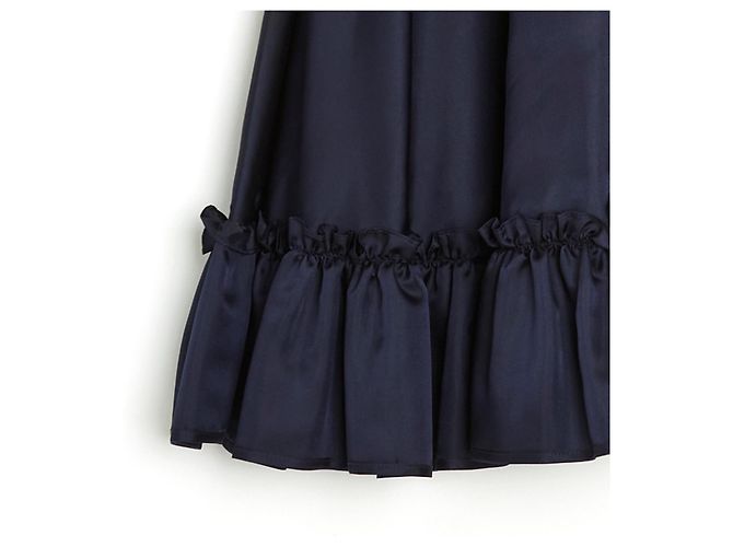 JW Anderson MARINEBLAUES SATIN MIT RÜSCHEN38 - Ansicht 2
