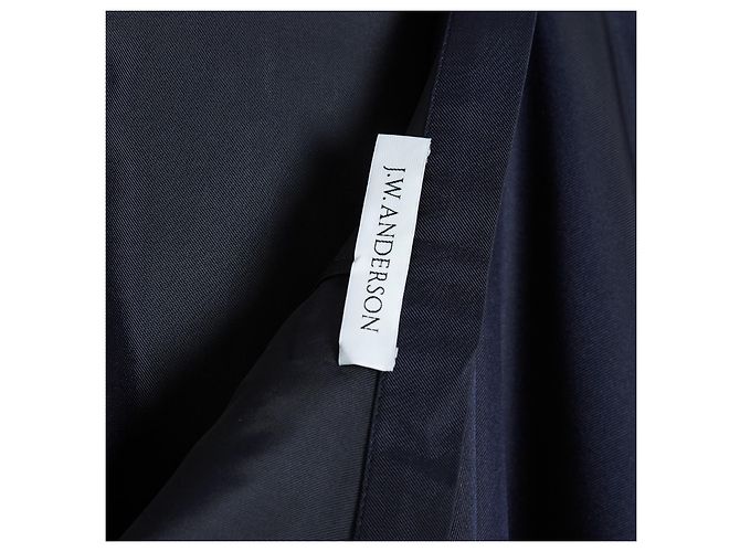 JW Anderson MARINEBLAUES SATIN MIT RÜSCHEN38 - Ansicht 3