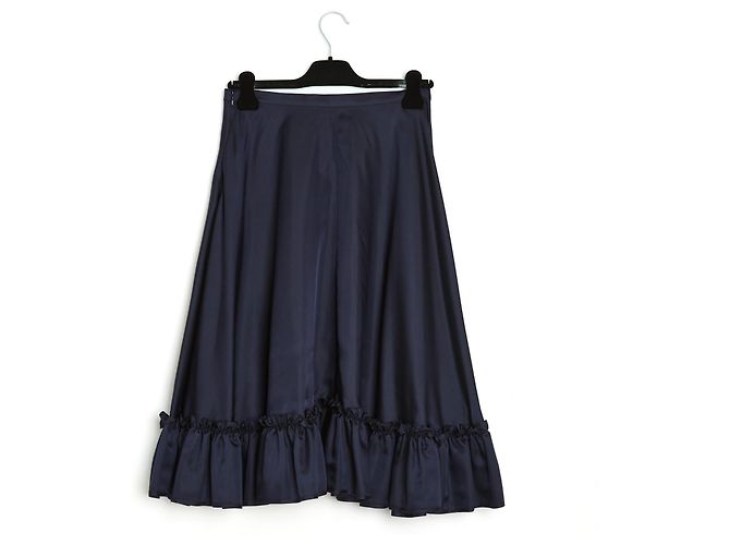 JW Anderson MARINEBLAUES SATIN MIT RÜSCHEN38 - Ansicht 4