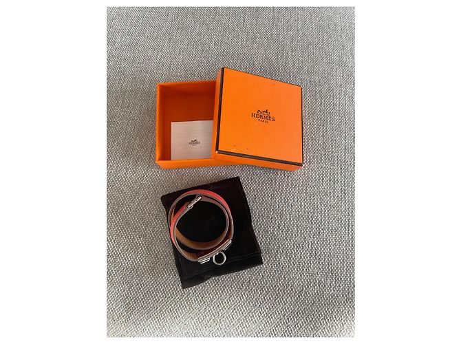 Kelly Hermès Rivale Armband Rosa Leder Pink - Ansicht 2