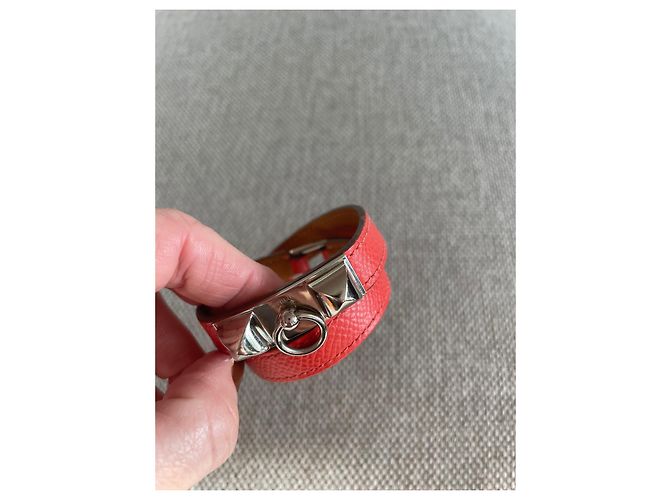 Kelly Hermès Rivale Armband Rosa Leder Pink - Ansicht 3