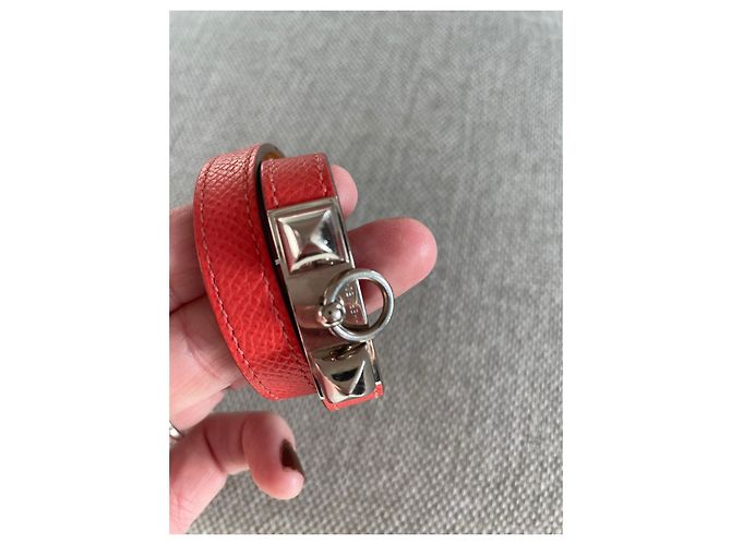 Kelly Hermès Rivale Armband Rosa Leder Pink - Ansicht 4