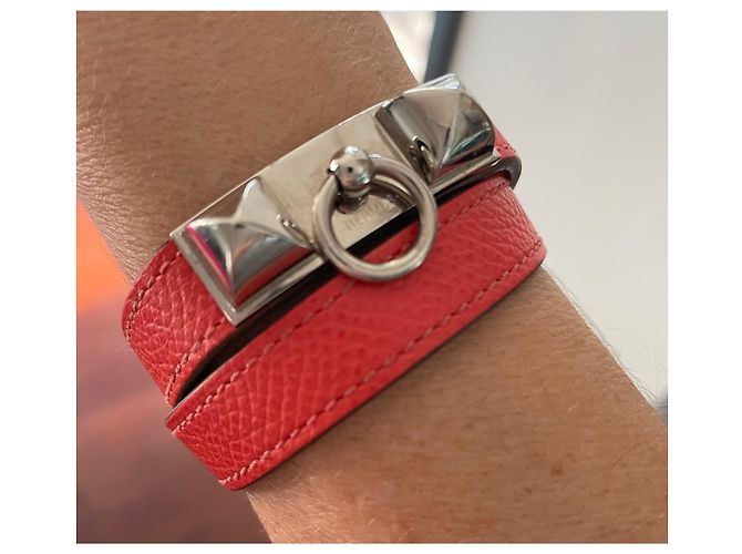 Kelly Hermès Rivale Armband Rosa Leder Pink - Ansicht 5