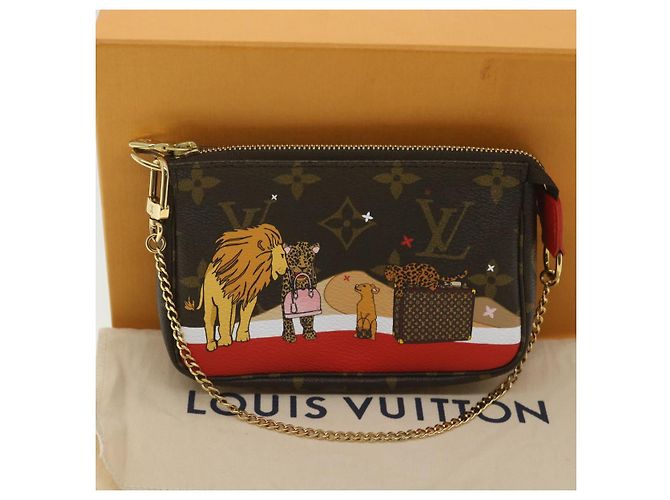 LOUIS VUITTON Mini pochette con monogramma Accessoires Pouch M63830 LV Auth ro696alla - vista 12
