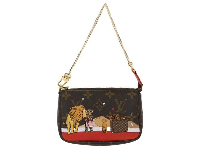 LOUIS VUITTON Mini pochette con monogramma Accessoires Pouch M63830 LV Auth ro696alla - vista 13