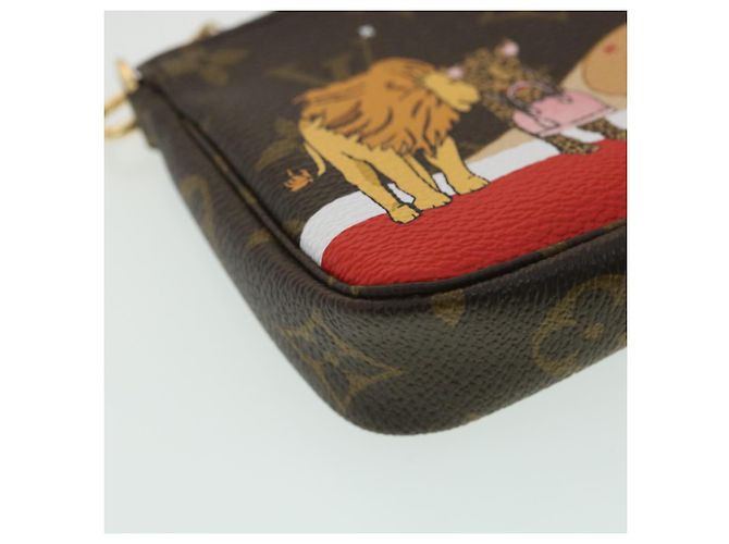 LOUIS VUITTON Mini pochette con monogramma Accessoires Pouch M63830 LV Auth ro696alla - vista 15