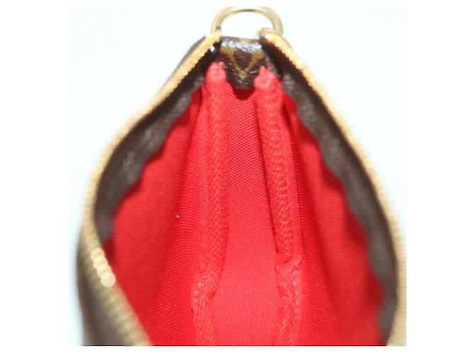LOUIS VUITTON Mini pochette con monogramma Accessoires Pouch M63830 LV Auth ro696alla - vista 19