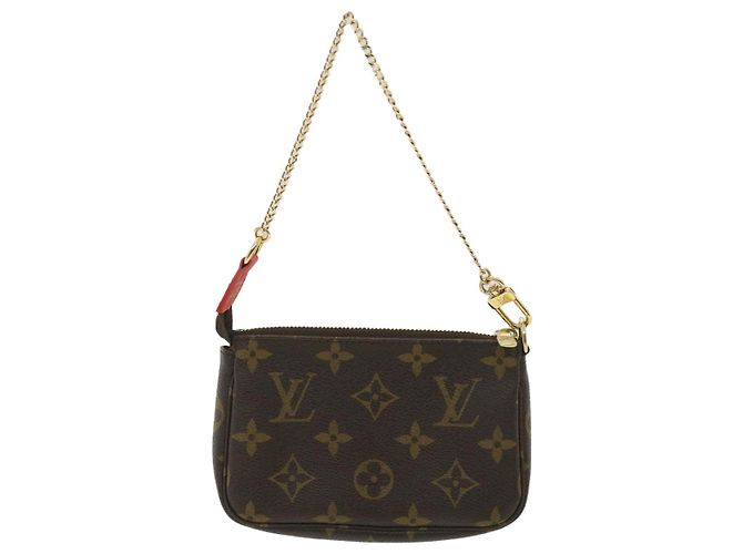 LOUIS VUITTON Mini pochette con monogramma Accessoires Pouch M63830 LV Auth ro696alla - vista 2