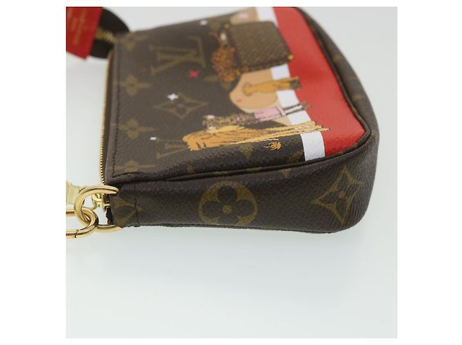 LOUIS VUITTON Mini pochette con monogramma Accessoires Pouch M63830 LV Auth ro696alla - vista 3