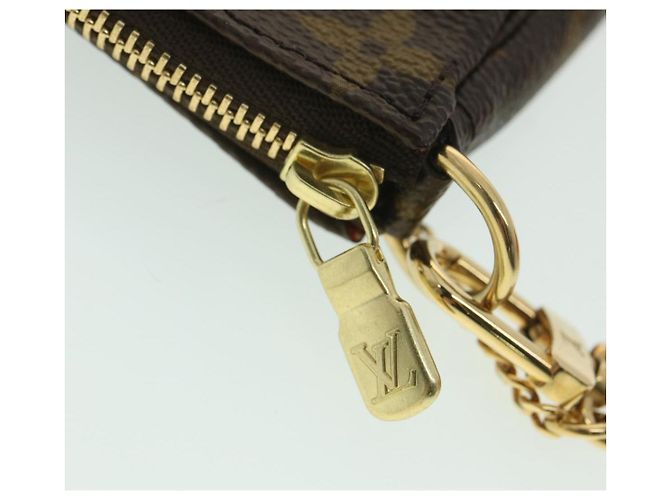 LOUIS VUITTON Mini pochette con monogramma Accessoires Pouch M63830 LV Auth ro696alla - vista 9