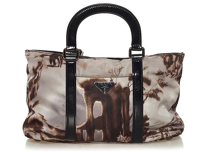 Tote Prada Tessuto Stampato Alabastro Tragetasche - Ansicht 2