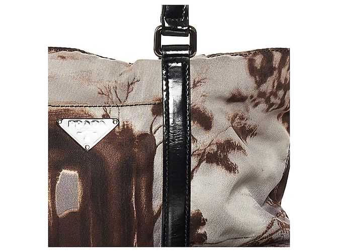 Tote Prada Tessuto Stampato Alabastro Tragetasche - Ansicht 6