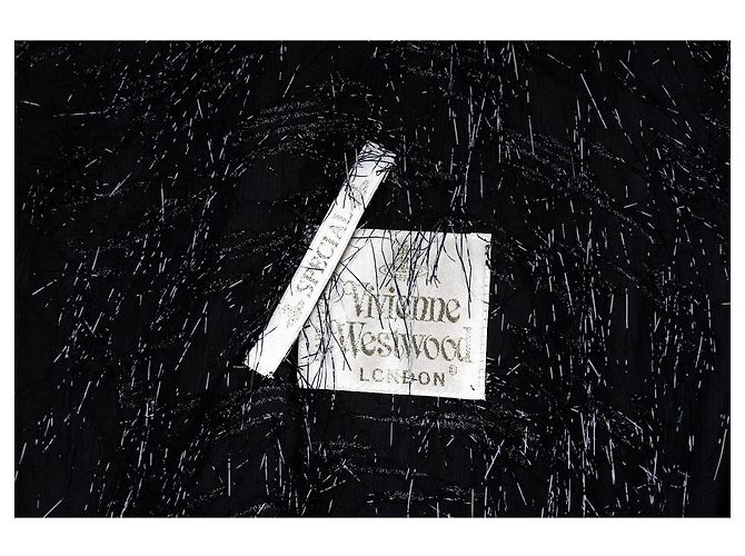 Vivienne Westwood Special Edition Glitzer-Fransenkleid Schwarz - Ansicht 4