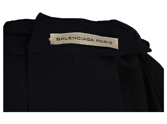 Balenciaga Top senza maniche a collo alto Nero - vista 3