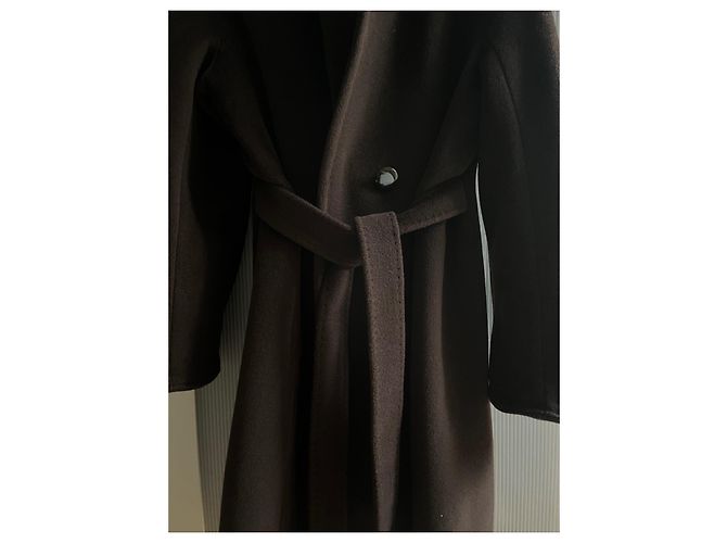 Abrigo Max Mara de lana y cachemira marrón Castaño - vista 2