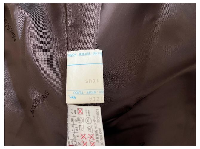 Abrigo Max Mara de lana y cachemira marrón Castaño - vista 5