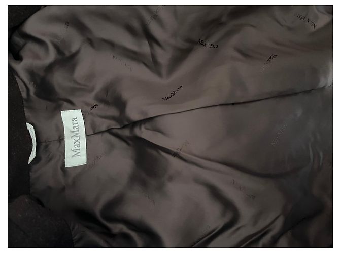 Abrigo Max Mara de lana y cachemira marrón Castaño - vista 6