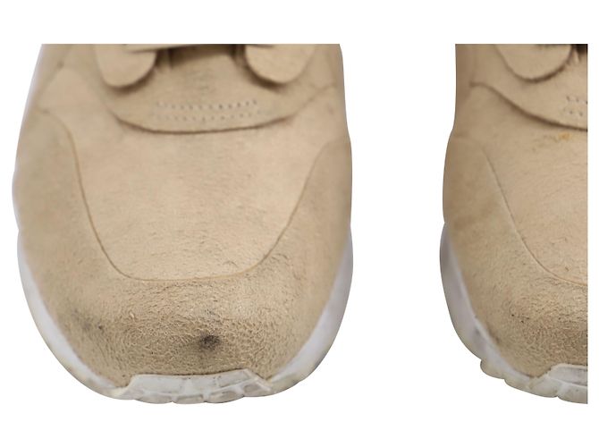 Nike Lab Air Max 1 Lin royal en daim fauve Marron Beige - vue 7