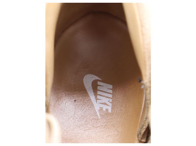 Nike Lab Air Max 1 Lin royal en daim fauve Marron Beige - vue 8