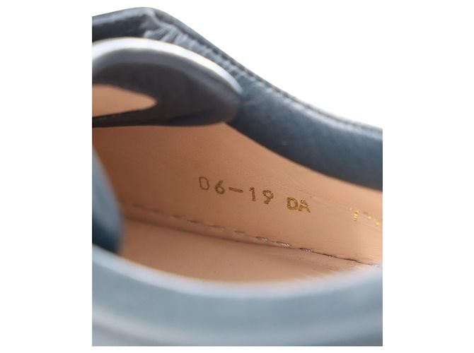 Sneaker stringata bassa Stuart Weitzman in pelle blu navy - vista 7