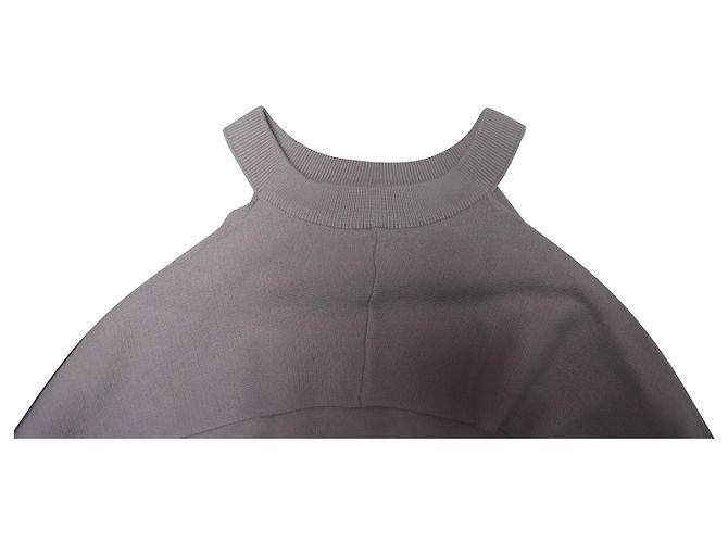 Autre Marque Dion Lee Cold Shoulder Pullover aus grauer Merinowolle - Ansicht 4
