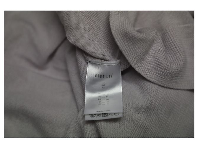 Autre Marque Dion Lee Cold Shoulder Pullover aus grauer Merinowolle - Ansicht 6