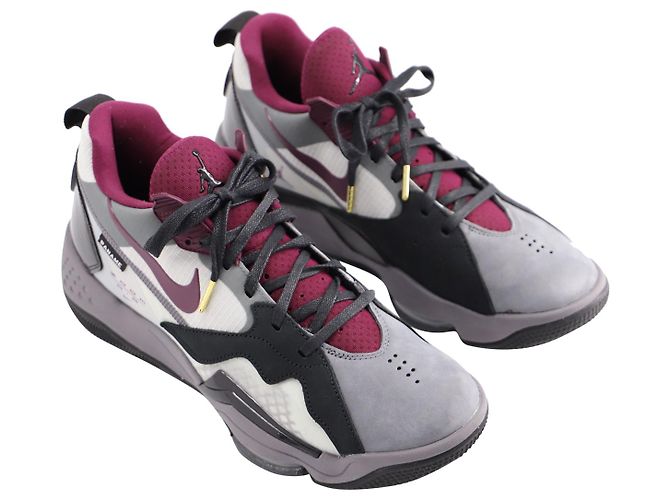 Nike Jordan x Paris Saint-Germain Zoom '92 Bordeaux in sintetico nero e grigio neutro - vista 5