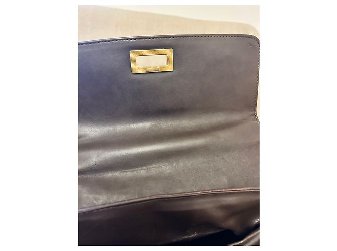 Autre Marque Bolsa Francesco Biasia em couro marrom com estampa de crocodilo - vista 8