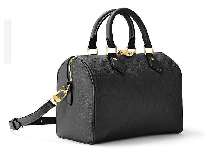 Louis Vuitton LV speedy 25 pelle nera nuova Nero - vista 3