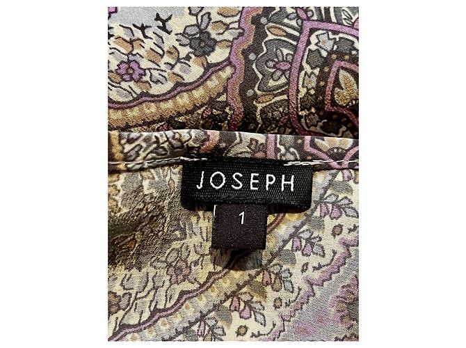 Vestido Joseph de seda con estampado floral estilo imperio Multicolor - vista 5