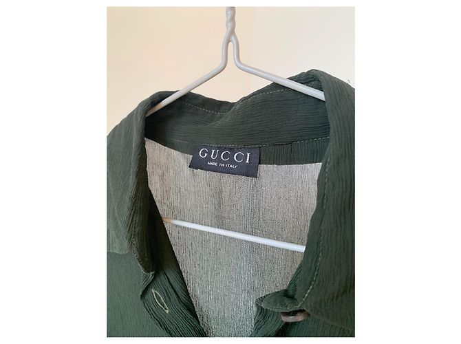 Gucci by Tom Ford Bluse dunkelgrün - Ansicht 3