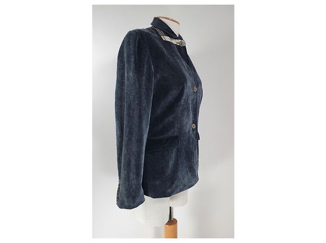 Escada Sport Blazer aus grauem Samt - Ansicht 3