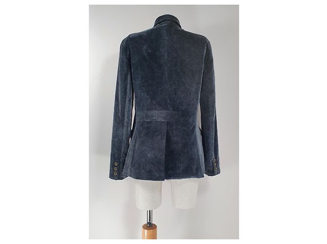 Escada Sport Blazer aus grauem Samt - Ansicht 4