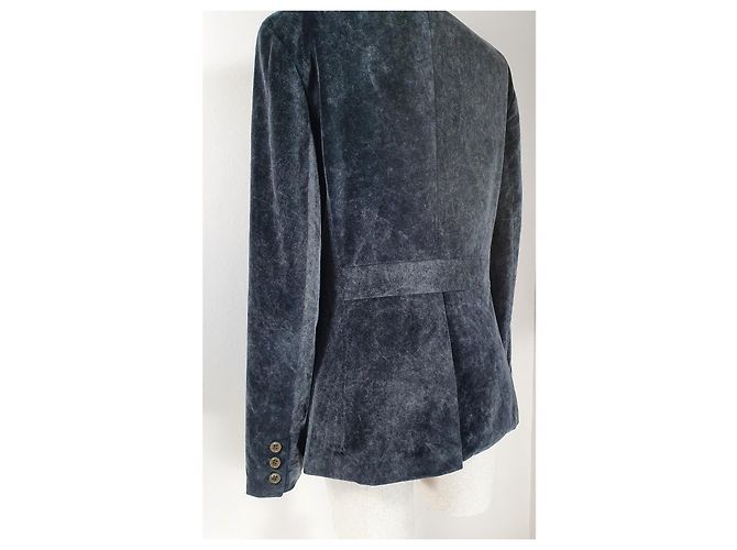 Escada Sport Blazer aus grauem Samt - Ansicht 5