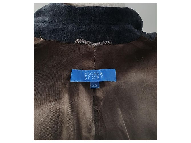 Escada Sport Blazer aus grauem Samt - Ansicht 7