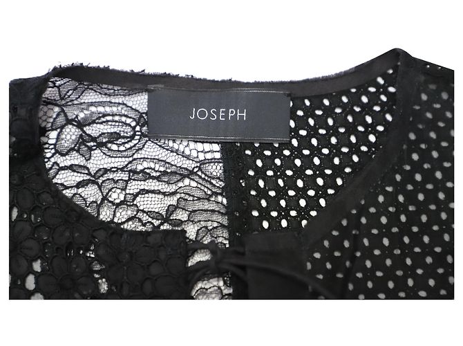 Joseph Patchwork-Spitzenkleid aus schwarzem Nylon - Ansicht 7