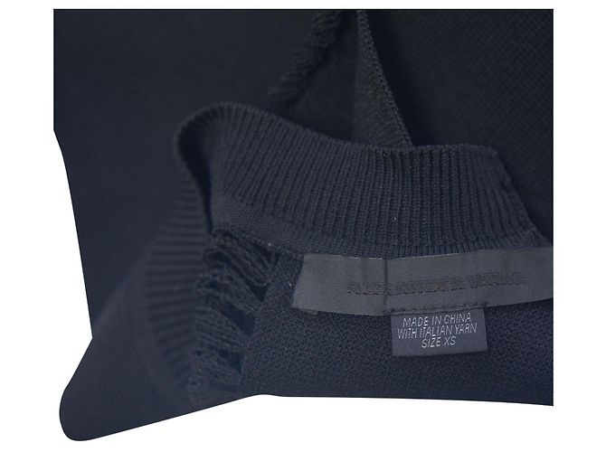 Alexander Wang Abito aderente con scollo all'americana in viscosa nera Nero - vista 7
