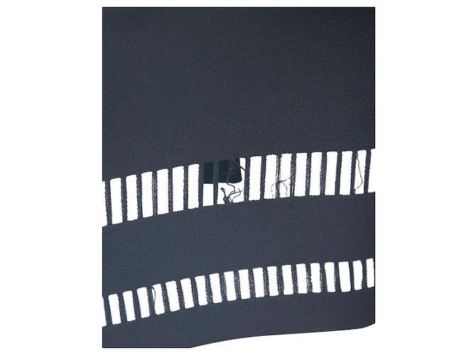 Alexander Wang Abito aderente con scollo all'americana in viscosa nera Nero - vista 8