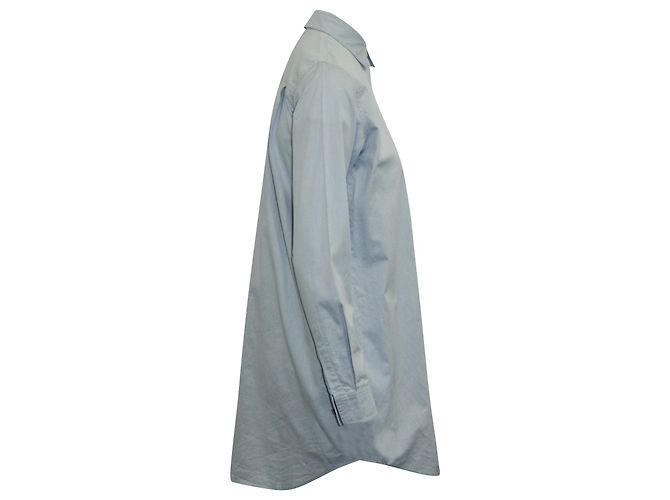 Alexander Wang Hemdkleid aus hellblauer Baumwolle - Ansicht 2