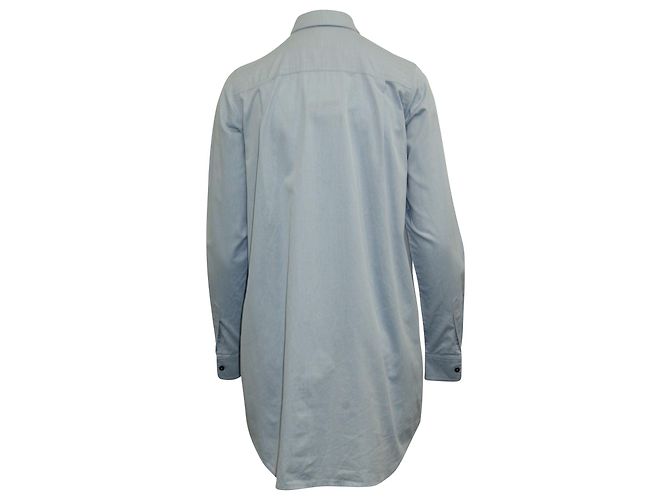 Alexander Wang Hemdkleid aus hellblauer Baumwolle - Ansicht 3