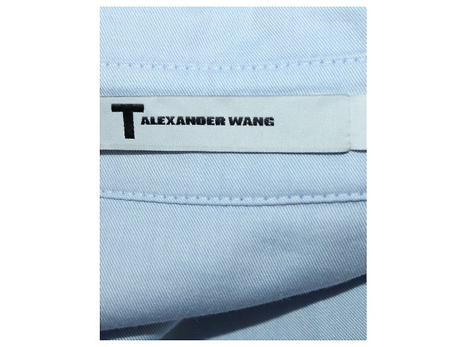 Alexander Wang Hemdkleid aus hellblauer Baumwolle - Ansicht 4