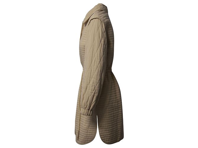 Isabel Marant Casaco acolchoado acolchoado em algodão creme Branco Cru - vista 2