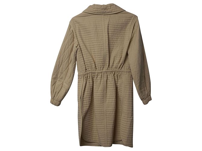 Isabel Marant Casaco acolchoado acolchoado em algodão creme Branco Cru - vista 5